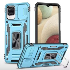 Чохол Samsung Galaxy M53 (M536) Camshield Army Ring синій / light blue