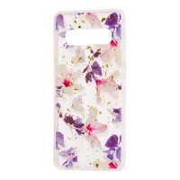 Чохол для Samsung Galaxy S10 (G973) Flowers Confetti "китайська фіолетова троянда"