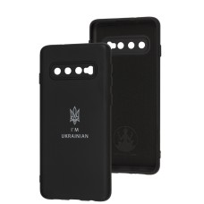 Чохол Samsung Galaxy S10 (G973) Full Premium Тризуб чорний