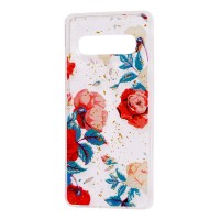 Чохол для Samsung Galaxy S10 (G973) Flowers Confetti "троянда"
