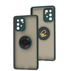 Чохол Samsung Galaxy S10 Lite (G770) / A91 LikGus Edging Ring оливковий