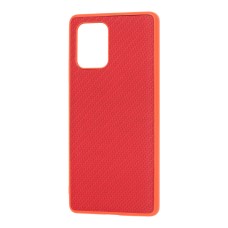 Чохол Samsung Galaxy S10 Lite (G770) Carbon New червоний