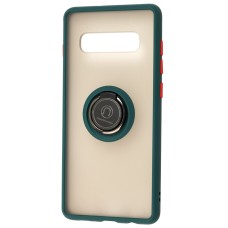 Чохол Samsung Galaxy S10+ (G975) LikGus Edging Ring оливковий