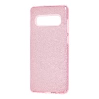 Чохол Samsung Galaxy S10+ (G975) Shining Glitter з блискітками рожевий