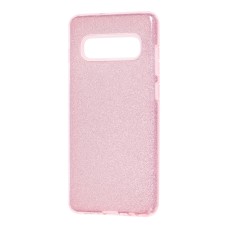 Чохол Samsung Galaxy S10+ (G975) Shining Glitter з блискітками рожевий