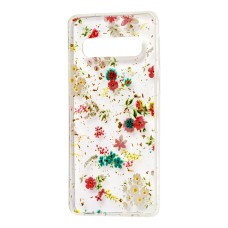 Чохол Samsung Galaxy S10+ (G975) Flowers Confetti "польові квіти"