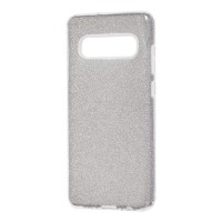 Чохол для Samsung Galaxy S10+ (G975) Shining Glitter з блискітками сріблястий