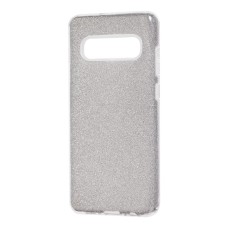 Чохол для Samsung Galaxy S10+ (G975) Shining Glitter з блискітками сріблястий