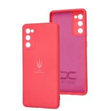 Чохол Samsung Galaxy S20 FE (G780) Silicone Full Тризуб малиновий