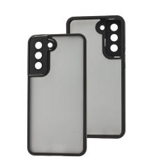 Чохол Samsung Galaxy S21 FE (G990) Luxury Metal Lens чорний
