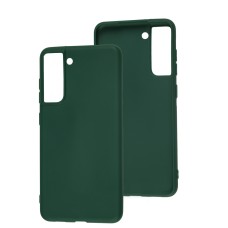 Чохол Samsung Galaxy S21 FE (G990) Candy зелений / forest green