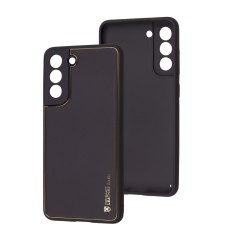 Чохол Samsung Galaxy S21 FE (G990) Leather Xshield dark purple