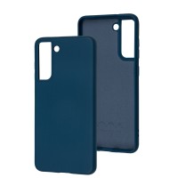 Чохол для Samsung Galaxy S21 FE (G990) Wave colorful blue