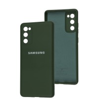 Чохол Samsung Galaxy S20 FE (G780) / S20 Lite Full camera зелений / dark green