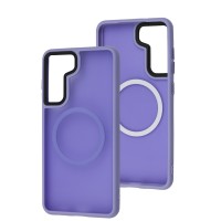 Чохол для Samsung Galaxy S21 FE (G990) WAVE Matte Insane MagSafe light purple