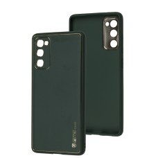 Чохол для Samsung Galaxy S20 FE (G780) Leather Xshield army green