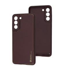 Чохол Samsung Galaxy S21 FE (G990) Leather Xshield plum red