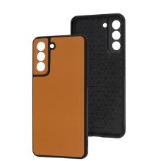 Чохол Samsung Galaxy S21 FE (G990) Classic leather case orange