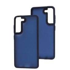 Чохол Samsung Galaxy S21 FE (G990) Lyon Frosted navy blue