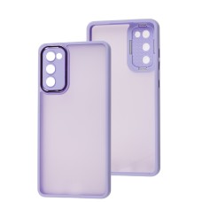 Чохол Samsung Galaxy S20 FE (G780) Luxury Metal Lens бузковий