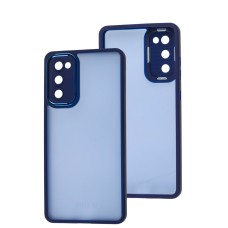 Чохол Samsung Galaxy S20 FE (G780) Luxury Metal Lens синій