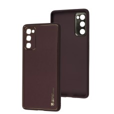 Чохол Samsung Galaxy S20 FE (G780) Leather Xshield plum red