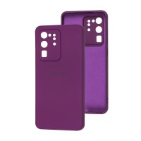 Чохол Samsung Galaxy S20 Ultra (G988) Square camera full фіолетовий / grape