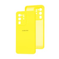 Чохол Samsung Galaxy S20 Ultra (G988) Square camera full жовтий