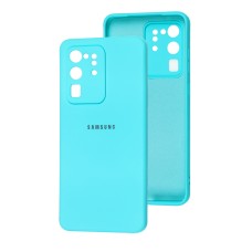 Чохол Samsung Galaxy S20 Ultra (G988) Square camera full бірюзовий
