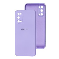 Чохол Samsung Galaxy S20 (G980) Square camera full фіолетовий / light purple