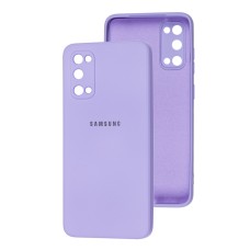 Чохол Samsung Galaxy S20 (G980) Square camera full фіолетовий / light purple