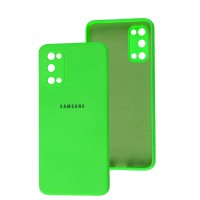 Чохол Samsung Galaxy S20 (G980) Square camera full зелений неон