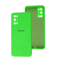 Чохол Samsung Galaxy S20 (G980) Square camera full зелений неон
