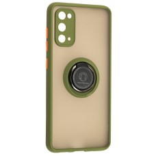 Чохол Samsung Galaxy S20 (G980) LikGus Edging Ring зелений
