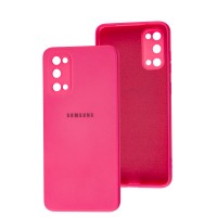 Чехол для Samsung Galaxy S20 (G980) Square camera full розовый неон