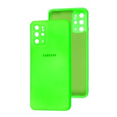 Чохол Samsung Galaxy S20+ (G985) / S11 Square camera full зелений неон