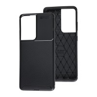 Чохол Samsung Galaxy S21 Ultra (G998) Ultimate Carbon чорний