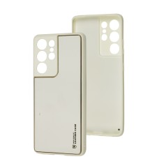Чохол Samsung Galaxy S21 Ultra (G998) Leather Xshield white