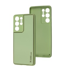 Чохол Samsung Galaxy S21 Ultra (G998) Leather Xshield pistachio