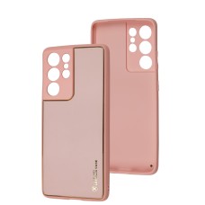 Чохол Samsung Galaxy S21 Ultra (G998) Leather Xshield pink