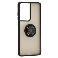 Чохол Samsung Galaxy S21 Ultra (G998) LikGus Edging Ring чорний