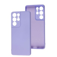 Чохол для Samsung Galaxy S21 Ultra (G998) Wave camera colorful light purple