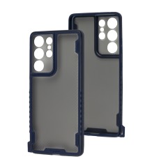 Чохол Samsung Galaxy S21 Ultra (G998) Carbon strap blue