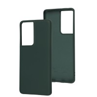 Чохол для Samsung Galaxy S21 Ultra (G998) Wave colorful forest green
