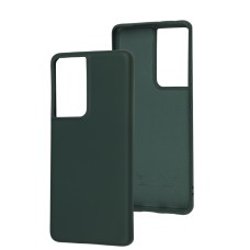 Чохол для Samsung Galaxy S21 Ultra (G998) Wave colorful forest green