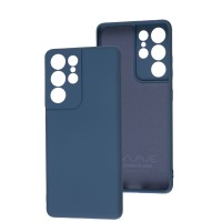 Чехол для Samsung Galaxy S21 Ultra (G998) Wave Full colorful blue