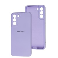 Чохол Samsung Galaxy S21 (G991) Square camera full фіолетовий / light purple