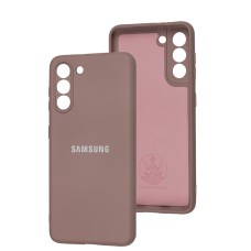 Чохол Samsung Galaxy S21 (G991) Silicone Full camera pink sand