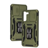 Чохол для Samsung Galaxy S21 (G991) Camshield Army Ring army green