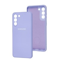 Чохол для Samsung Galaxy S21 (G991) Silicone Full camera бузковий / dasheen